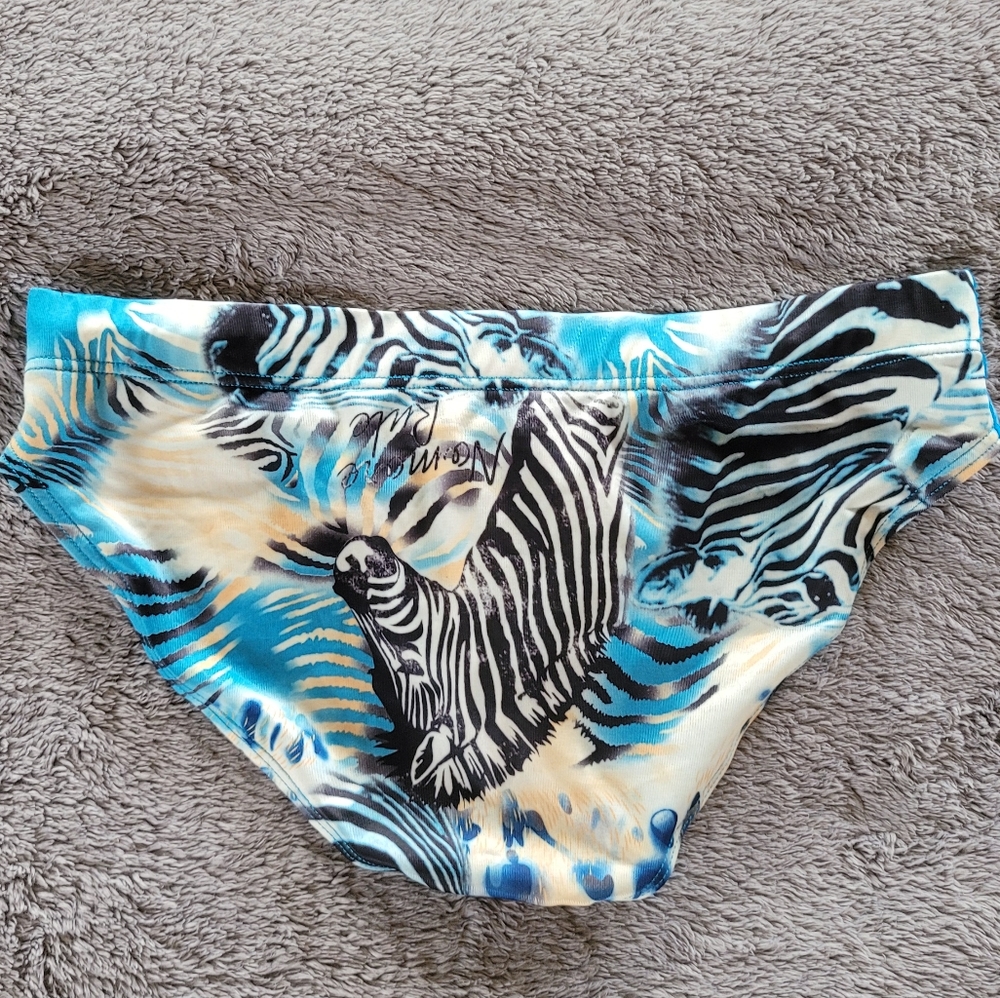 animal print swim brief (m) - Picture 2 of 2